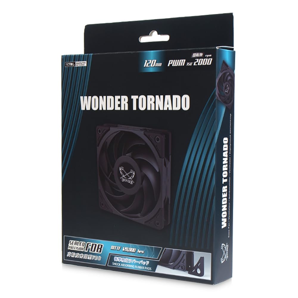 Amazon | サイズ SCYTHE 12cm高速ケースファン WONDER TORNADO